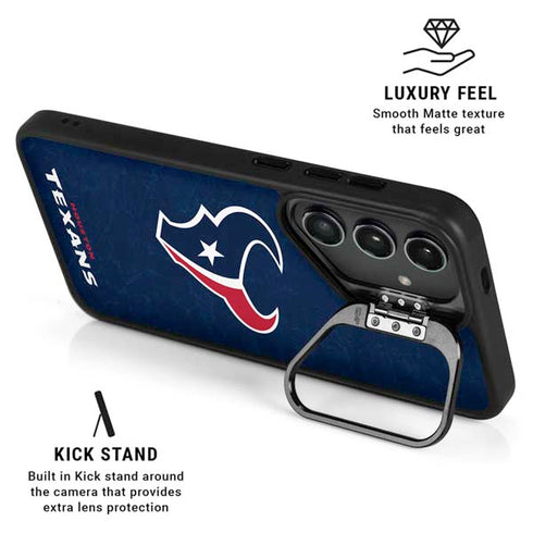 NFL Houston Texans Distressed Galaxy S25 Kickstand Case